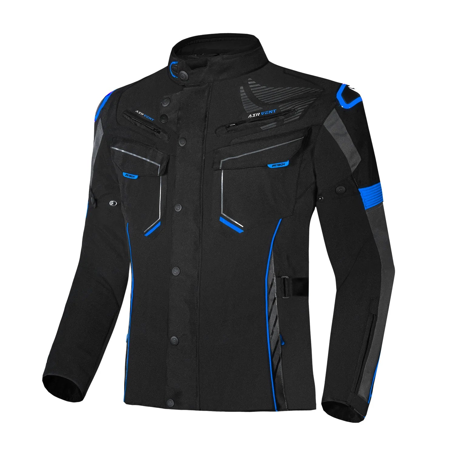 R-TECH KNIGHT RIDER 3 Moto Textil Homem Longa Casacos Preto Anthra Azul – 1 – Maximomoto PT