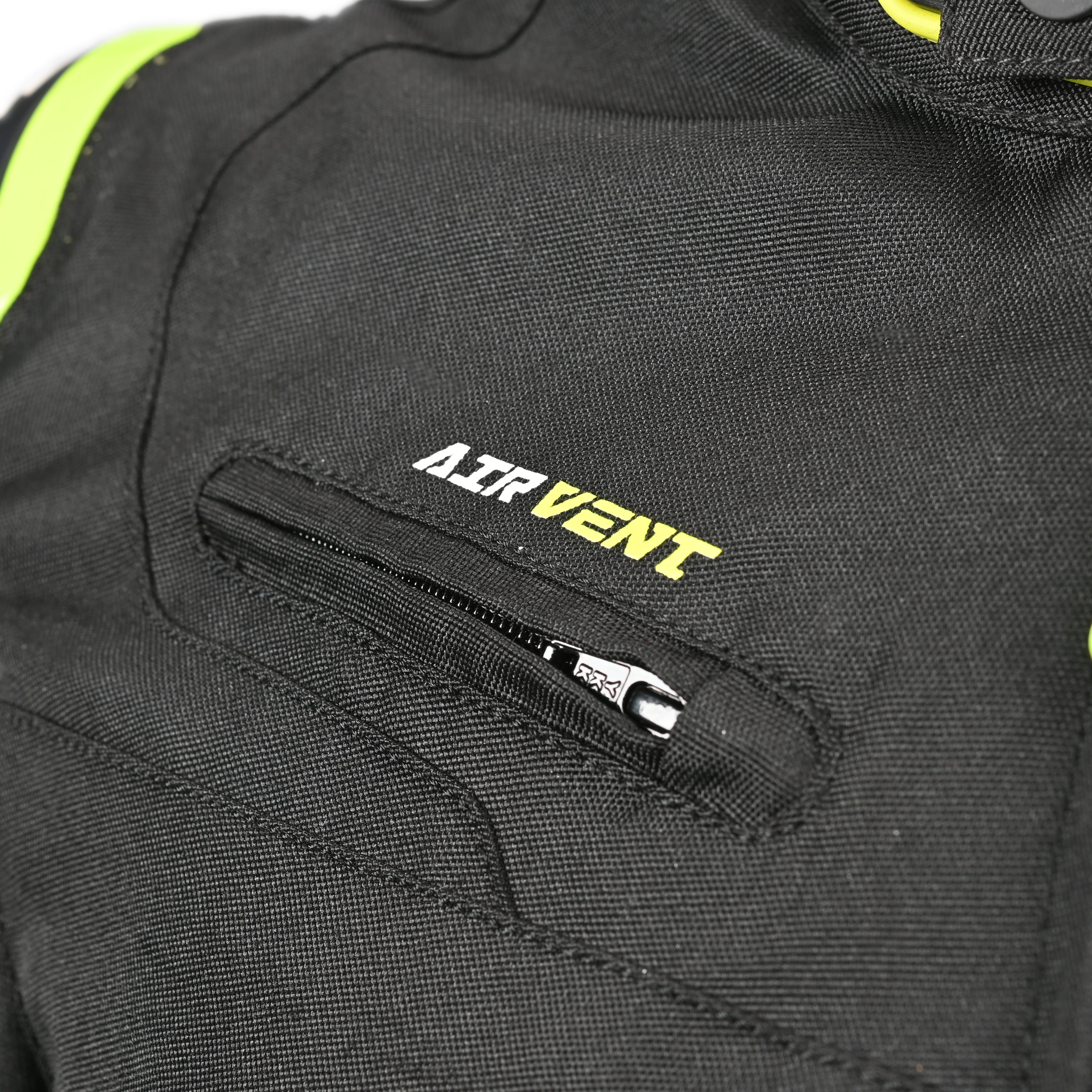 R-TECH KNIGHT RIDER Motorcycle Short Textile Jackets Black Anthracite Yellow – 8 – Maximomoto PT