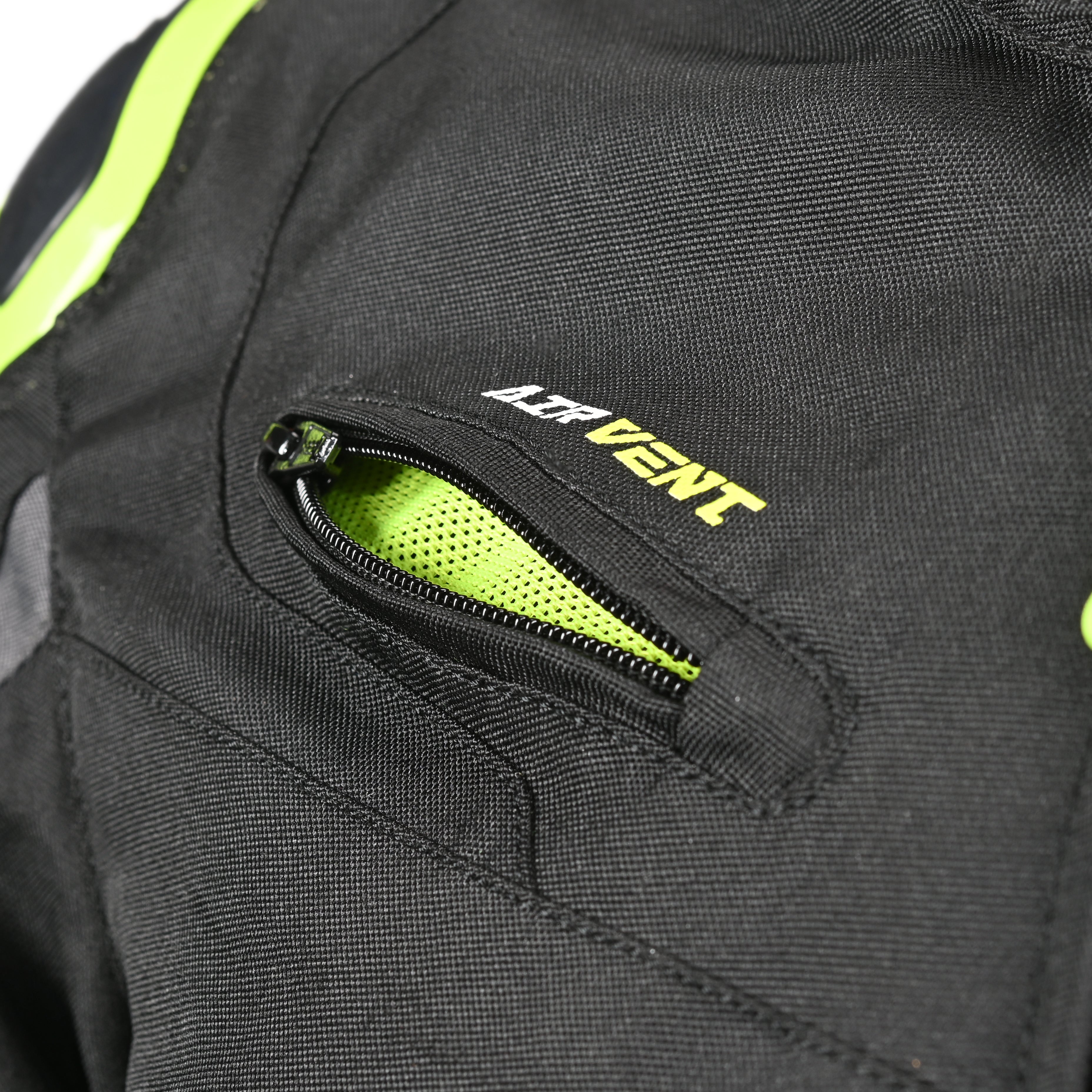R-TECH KNIGHT RIDER Motorcycle Short Textile Jackets Black Anthracite Yellow – 7 – Maximomoto PT