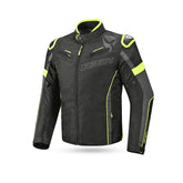 R-TECH KNIGHT RIDER Moto Curta Têxtil Casacos Preto Antracite Amarelo - Imagem frontal da Casacos