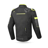 R-TECH KNIGHT RIDER Motorcycle Short Textile Jackets Black Anthracite Yellow