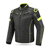 R-TECH KNIGHT RIDER Motorcycle Short Textile Jackets Black Anthracite Yellow – Maximomoto PT
