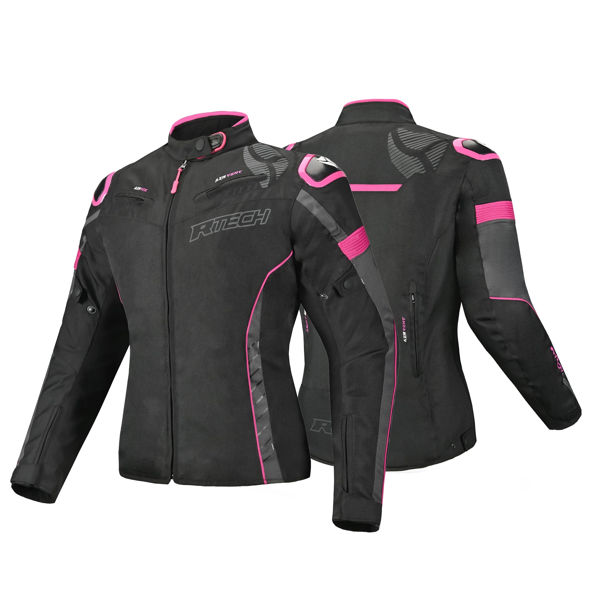 R-TECH KNIGHT RIDER Moto Senhora Curta Casacos Fúsquia Preto - Imagem dupla de Casacos