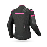 R-TECH KNIGHT RIDER Moto Senhora Curta Casacos Fúsquia Preto - Imagem traseira da ja Casacos