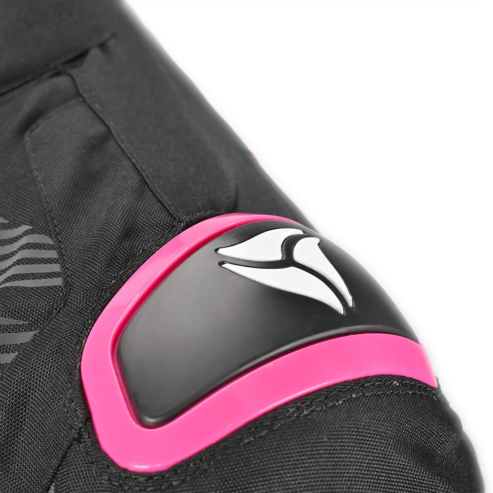 R-TECH KNIGHT RIDER Motorcycle Ladies Long Coats Fuchsia Black – 9 – Maximomoto PT