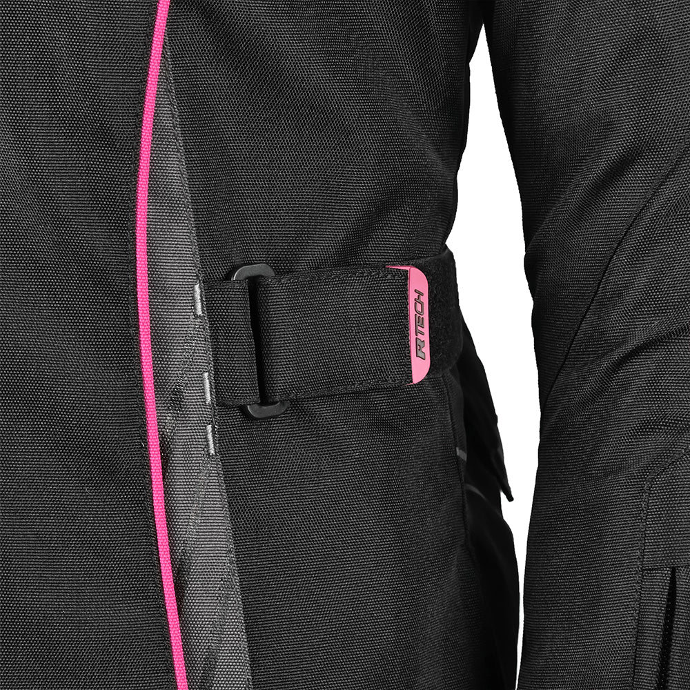 R-TECH KNIGHT RIDER Motorcycle Ladies Long Coats Fuchsia Black – 4 – Maximomoto PT