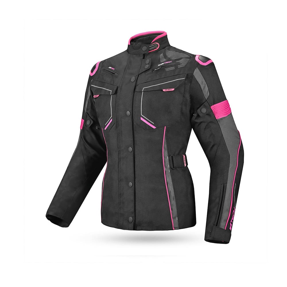 R-TECH KNIGHT RIDER Moto Senhora Longa Casacos Fúsquia Preto - Imagem frontal da Casacos