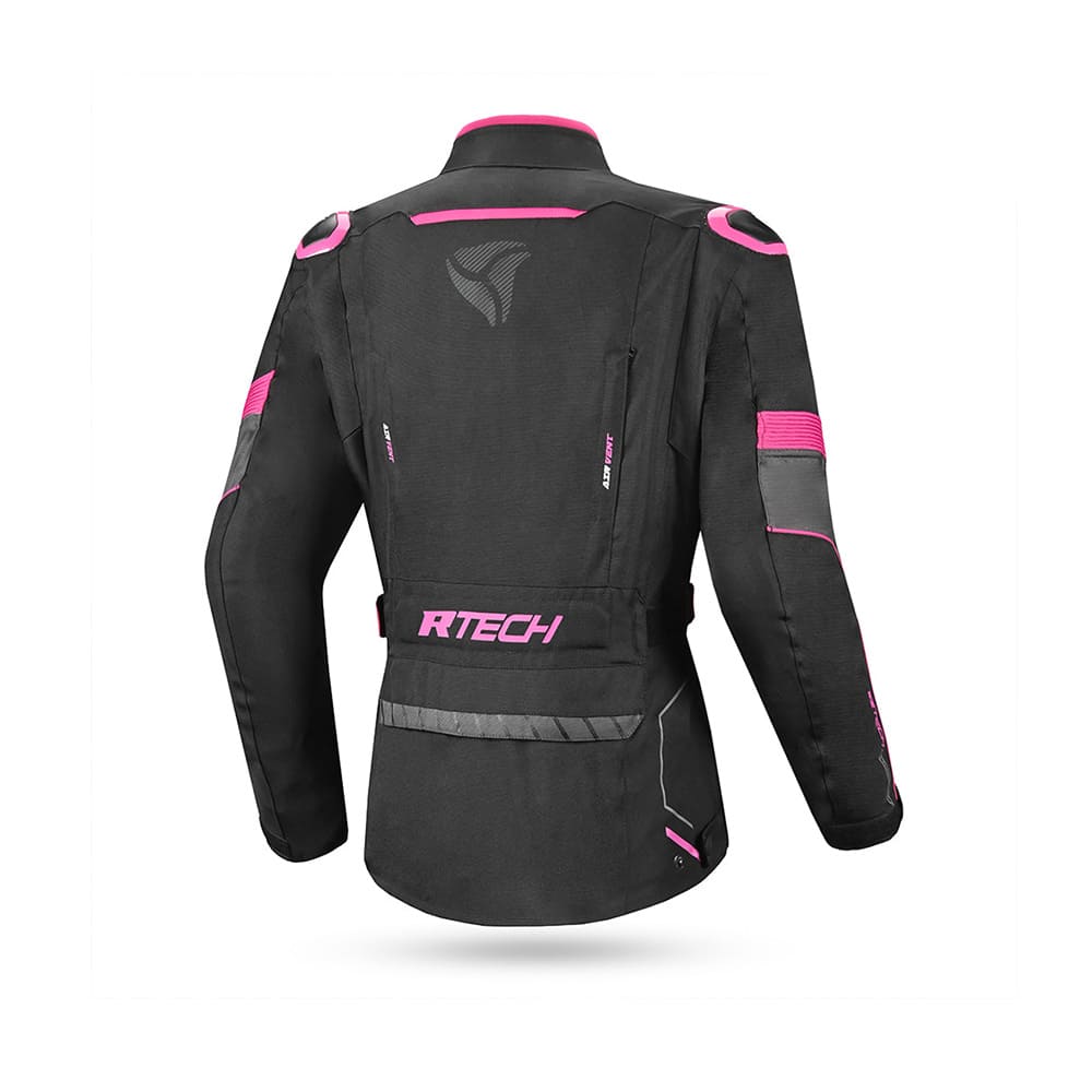 R-TECH KNIGHT RIDER Moto Senhora Longa Casacos Fúsquia Preto - Imagem traseira da ja Casacos