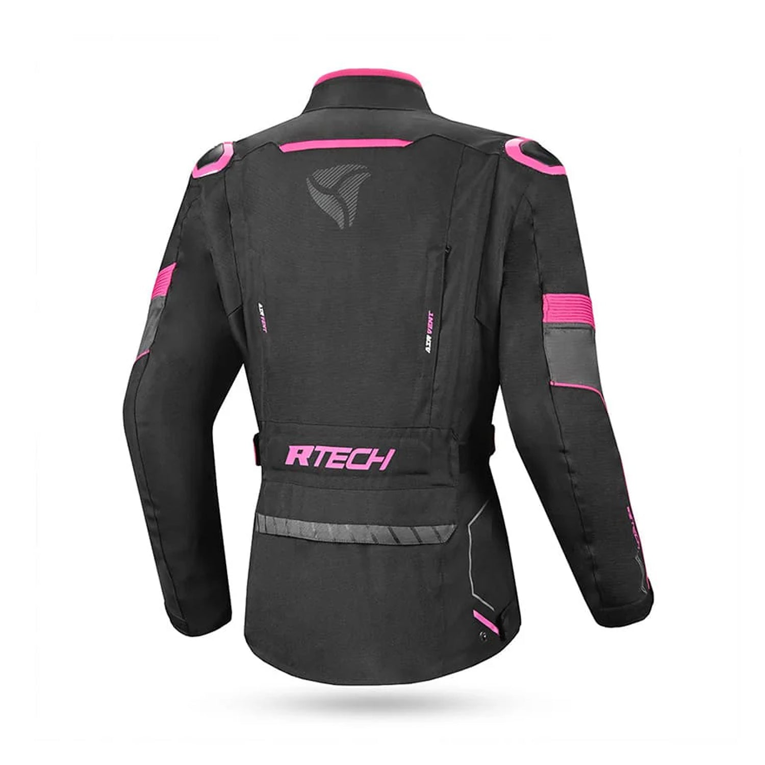 R-TECH KNIGHT RIDER Motorcycle Ladies Long Coats Fuchsia Black – 3 – Maximomoto PT