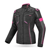 R-TECH KNIGHT RIDER Motorcycle Ladies Long Coats Fuchsia Black – Maximomoto PT