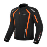 R-TECH MARSHAL Motorcycle Textile Jackets for Men, Black and Orange – Maximomoto PT