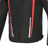 R-TECH MARSHAL Moto Casaco Preto Vermelho - Imagem central traseira da Casacos