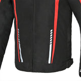 R-TECH MARSHAL Moto Casaco Preto Vermelho - Imagem central traseira da Casacos