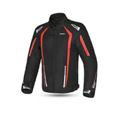 R-TECH MARSHAL Moto Casaco Preto Vermelho - Imagem frontal da Casacos