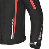 R-TECH MARSHAL Moto Casaco Preto Vermelho - Imagem frontal esquerda da Casacos
