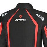 R-TECH MARSHAL Moto Casaco Preto Vermelho - Imagem parte superior costas Casacos