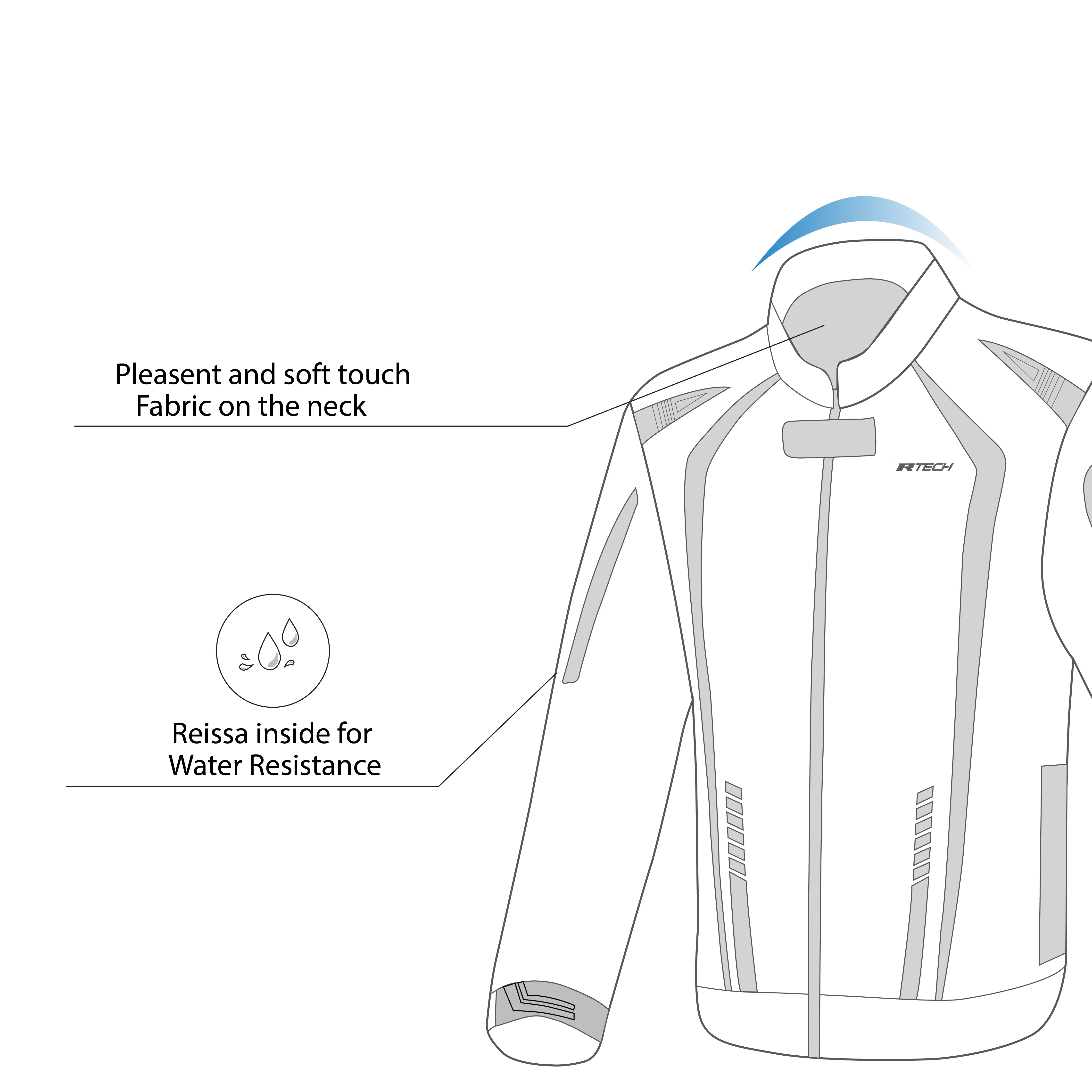 R-TECH MARSHAL Casacos De Moto Homem Textil Preto Vermelho – 11 – Maximomoto PT