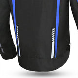 R-TECH MARSHAL Moto Casacos Preto Azul - Imagem central traseira da Casacos