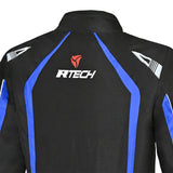 R-TECH MARSHAL Moto Casacos Preto Azul - Imagem parte superior costas Casacos