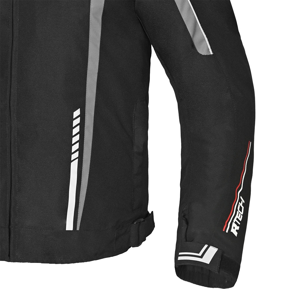 R-TECH MARSHAL Men's Motorcycle Textile Jackets Black Gray – 10 – Maximomoto PT