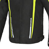 R-TECH MARSHAL Moto Casacos Preto Fluorescente Amarelo - Imagem central traseira da Casacos