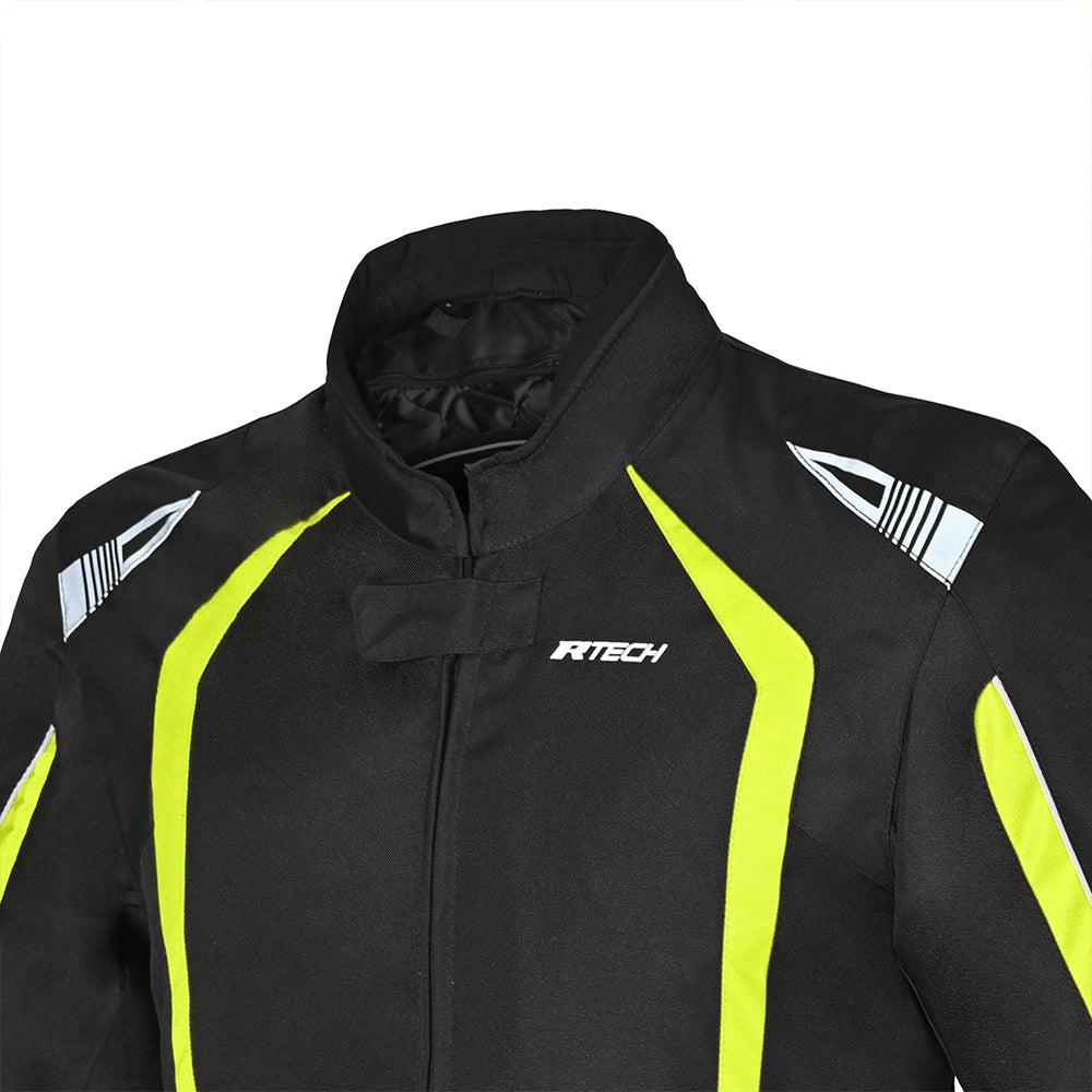 R-TECH MARSHAL Men's Motorcycle Textile Jackets Black Fluorescent Yellow – 6 – Maximomoto PT
