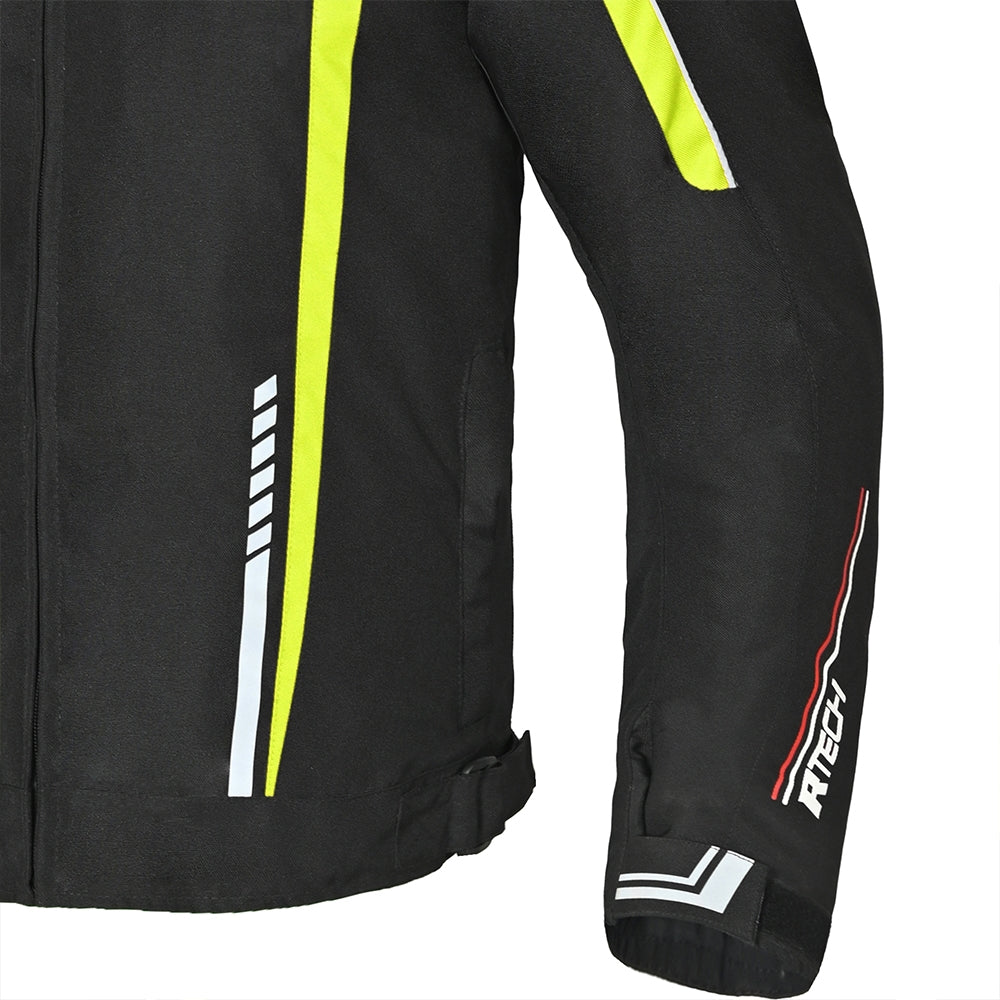 R-TECH MARSHAL Men's Motorcycle Textile Jackets Black Fluorescent Yellow – 9 – Maximomoto PT