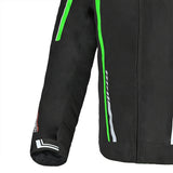 R-TECH MARSHAL Moto Casacos Preto Verde - Imagem frontal direita da Casacos