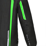 R-TECH MARSHAL Moto Casacos Preto Verde - Imagem traseira direita da Casacos