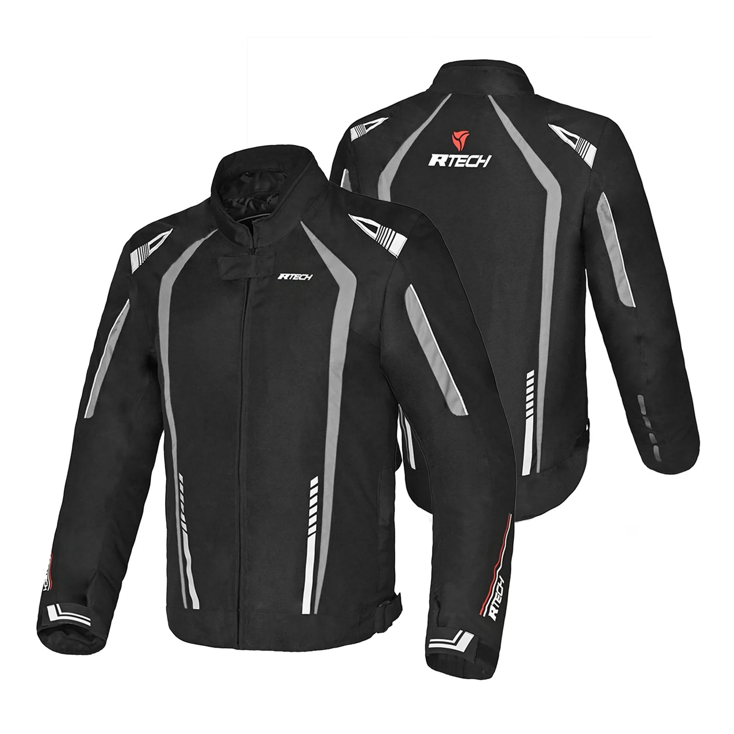 R-TECH MARSHAL Men's Motorcycle Textile Jackets Black Gray – 2 – Maximomoto PT