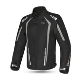 R-TECH MARSHAL Men's Motorcycle Textile Jackets Black Gray