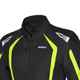 R-TECH MARSHAL Moto Senhora Casacos Preto Fluorescente Amarelo - Imagem frontal superior da Casacos