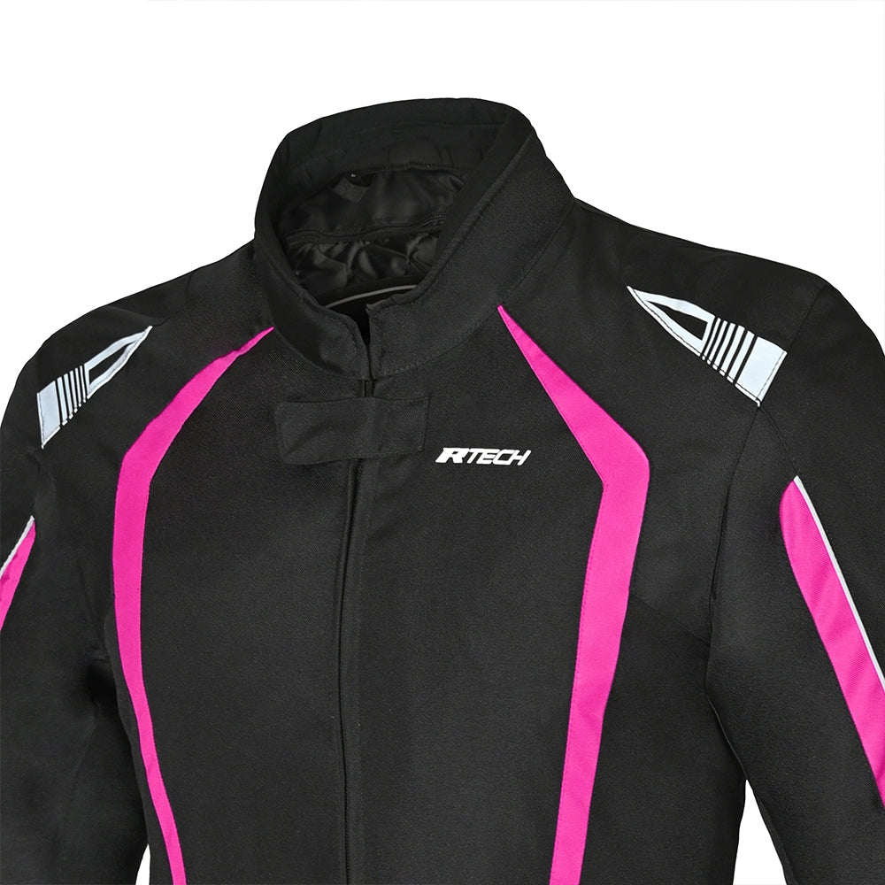 R-TECH MARSHAL Moto Senhora Textil Casacos Preto Rosa – 8 – Maximomoto PT