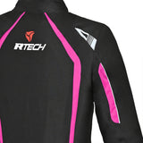 R-TECH MARSHAL Moto Senhora Textil Casacos Preto Rosa - Imagem parte superior costas Casacos