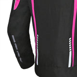 R-TECH MARSHAL Moto Senhora Textil Casacos Preto Rosa - Imagem traseira esquerda da Casacos
