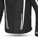 R-TECH MARSHAL Moto Textil Homem Casacos Preto Branco - Imagem central frontal da Casacos