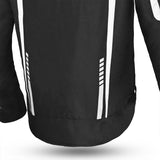 R-TECH MARSHAL Moto Textil Homem Casacos Preto Branco - Imagem central traseira da Casacos