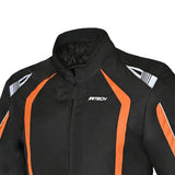 R-TECH MARSHAL Moto Textil Homem Casacos Preto Laranja - Imagem frontal superior da Casacos