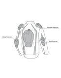 R-TECH MARSHAL Moto Textil Homem Casacos Preto Laranja Imagem vetorial 3 de Casacos