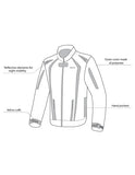 R-TECH MARSHAL Moto Textil Homem Casacos Preto Laranja Imagem vetorial 4 de Casacos