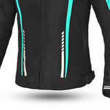 R-TECH MARSHAL Moto Textil Senhora Casacos Turquesa Preto - Imagem central frontal da Casacos