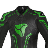 R-TECH MONO 1 PC RISING STAR MIX KANGAROO Moto Fatos Preto Verde - imagem parte superior peito do terno