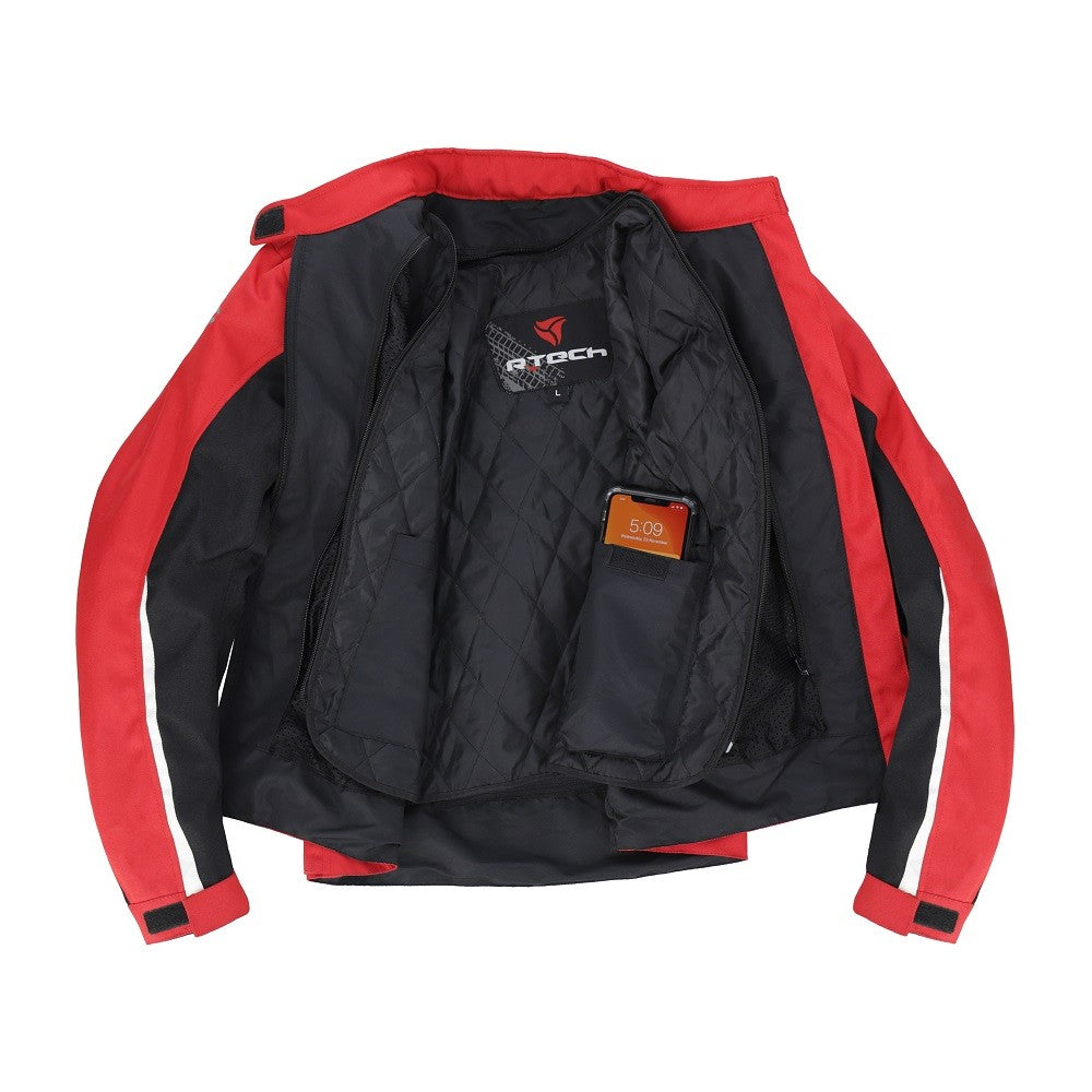 R-TECH MOTRIL Casacos De Moto Senhora Textil Preto Vermelho – 3 – Maximomoto PT
