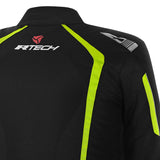 R-TECH MARSHAL Men's Motorcycle Textile Jackets Black Fluorescent Yellow