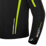 R-TECH MARSHAL Men's Motorcycle Textile Jackets Black Fluorescent Yellow