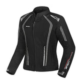 R-TECH MARSHAL Motorcycle Women's Textile Jackets Black Gray – Maximomoto PT