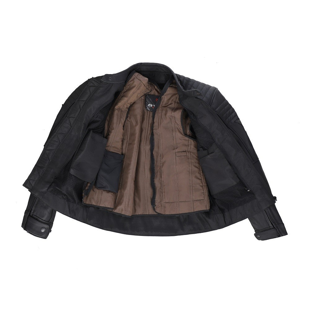 R-TECH PASSION Black Leather Motorcycle Jackets – 5 – Maximomoto PT