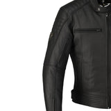 R-TECH PASSION Moto Couro Casacos Preto - Imagem frontal direita da Casacos