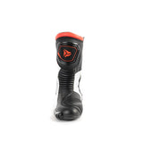 R-TECH PERFORMER Moto Couro Botas Homem Preto Vermelho Fluorescente - Imagem frontal da Boots