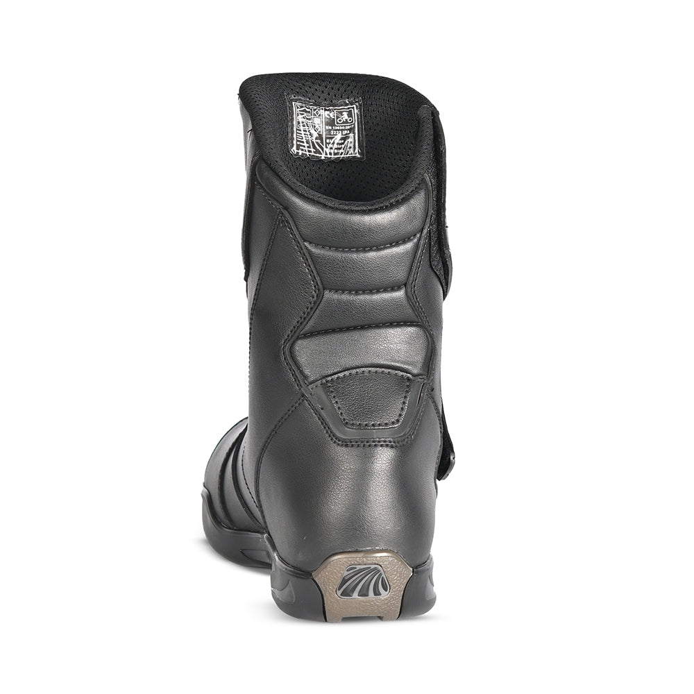 R-TECH REVO Moto Couro Touring Botas Preto- Imagem do verso de Boots